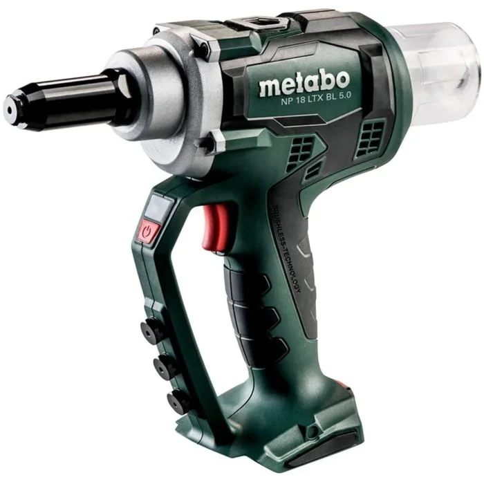 Metabo NP 18 LTX BL 5.0 Cordless Rivet Gun 3/16" (Tool Only)